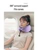 Collapsible Memory Foam U-Shaped Travel Pillow for Airplanes - Neck and Cervical Spine Support