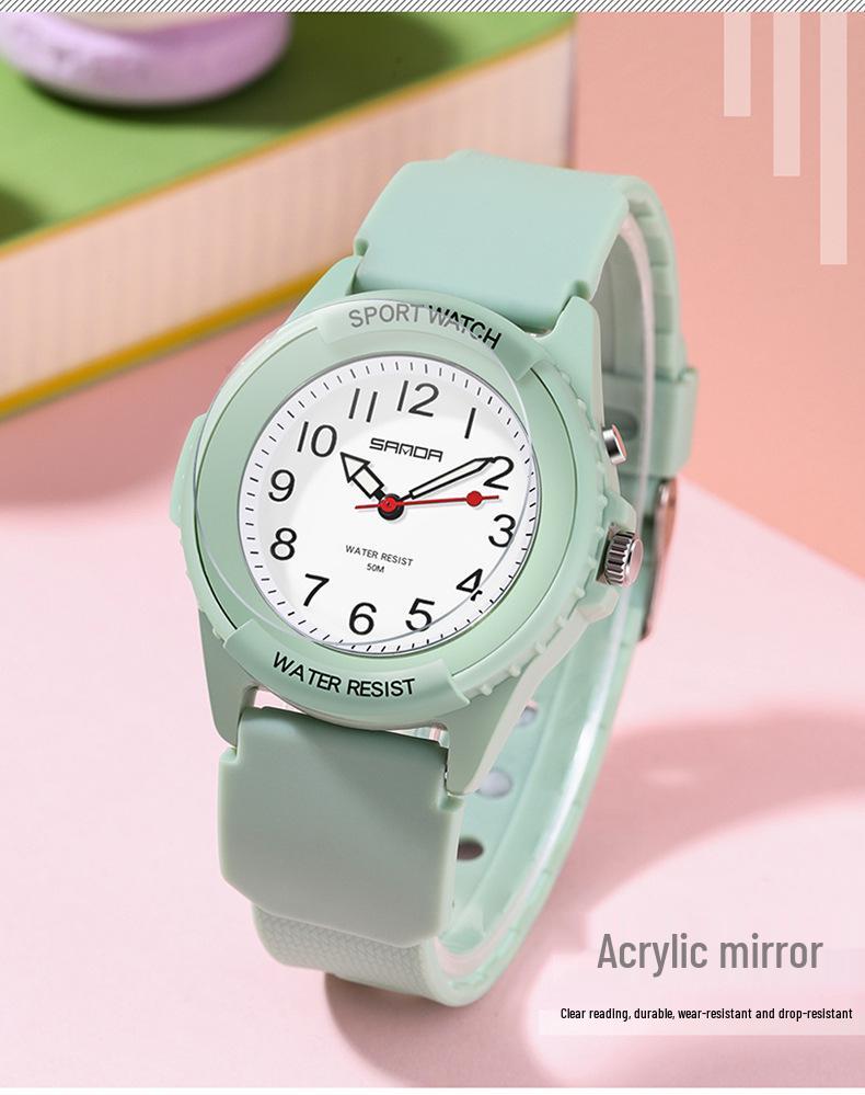 Multicolor Sanda 50M Waterproof Luminous Dial Sport Watch