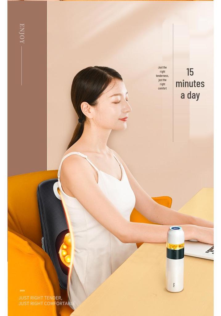 Multi-Functional Smart Cervical Spine Massager with Heating for Neck, Shoulder, Back, and Waist - Home Kneading Cushion