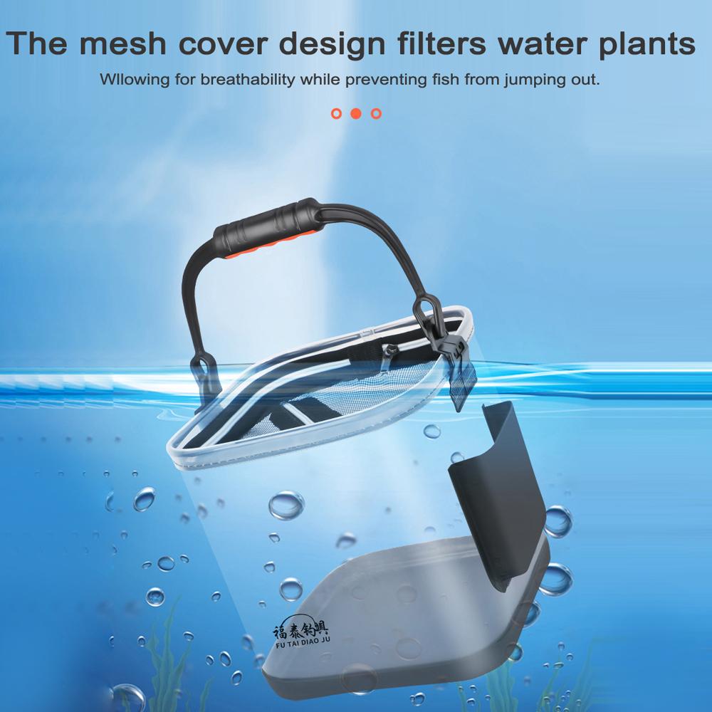 Balde de pesca grosso ao ar livre grande capacidade transparente EVA balde de água viagem acampamento