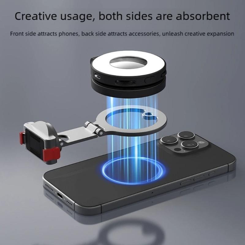 Foldable Phone Holder Magnetic Quick Release Mount For Osmo360 Camera Stable AntiShake Support MultiAngle Adjustment