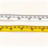 1pc Soft Measuring Tape, 60-Inch Flexible Canvas Sewing Ruler, Dual System Soft Scale, Body Measurement Tool, Purple and Yellow