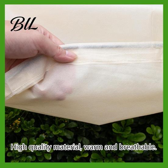 Frost Blanket for Vegetable Gardens Plant Freeze Protection Cover, Rectangular with Drawstring, Winter Thermal Non-woven Fabric Potted Plants