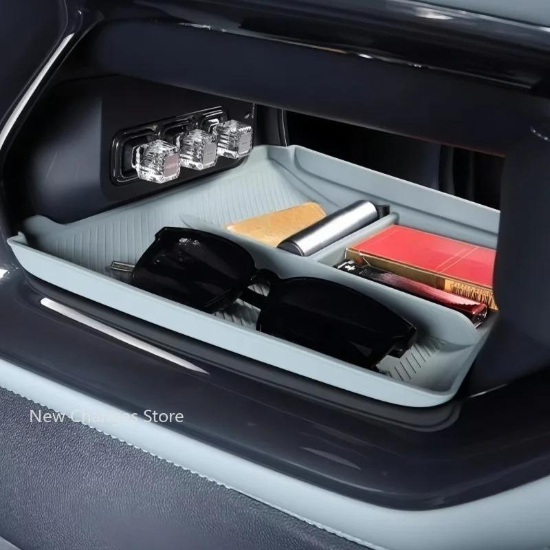 Car Center Console Down Storage Box Fit for BYD Denza B5 Modified Auto Center Console Silicone Storage Box Car Upgrade Parts