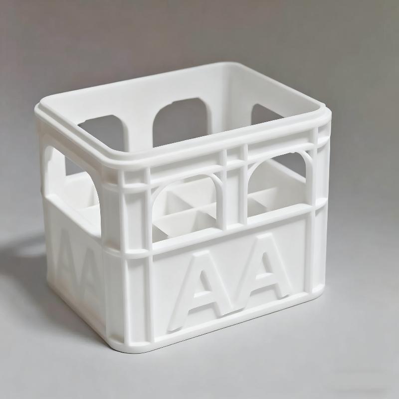 

1pc 3D Printed Battery Storage Box Stackable DIY Beer Crate Design for AA/AAA 18650 Battery, No.5 No.7 Battery Storage Basket