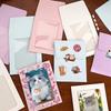 10Pcs/pack Transparent Window Envelope Card Sleeve Cards Packaging Bag  Office School Supplies