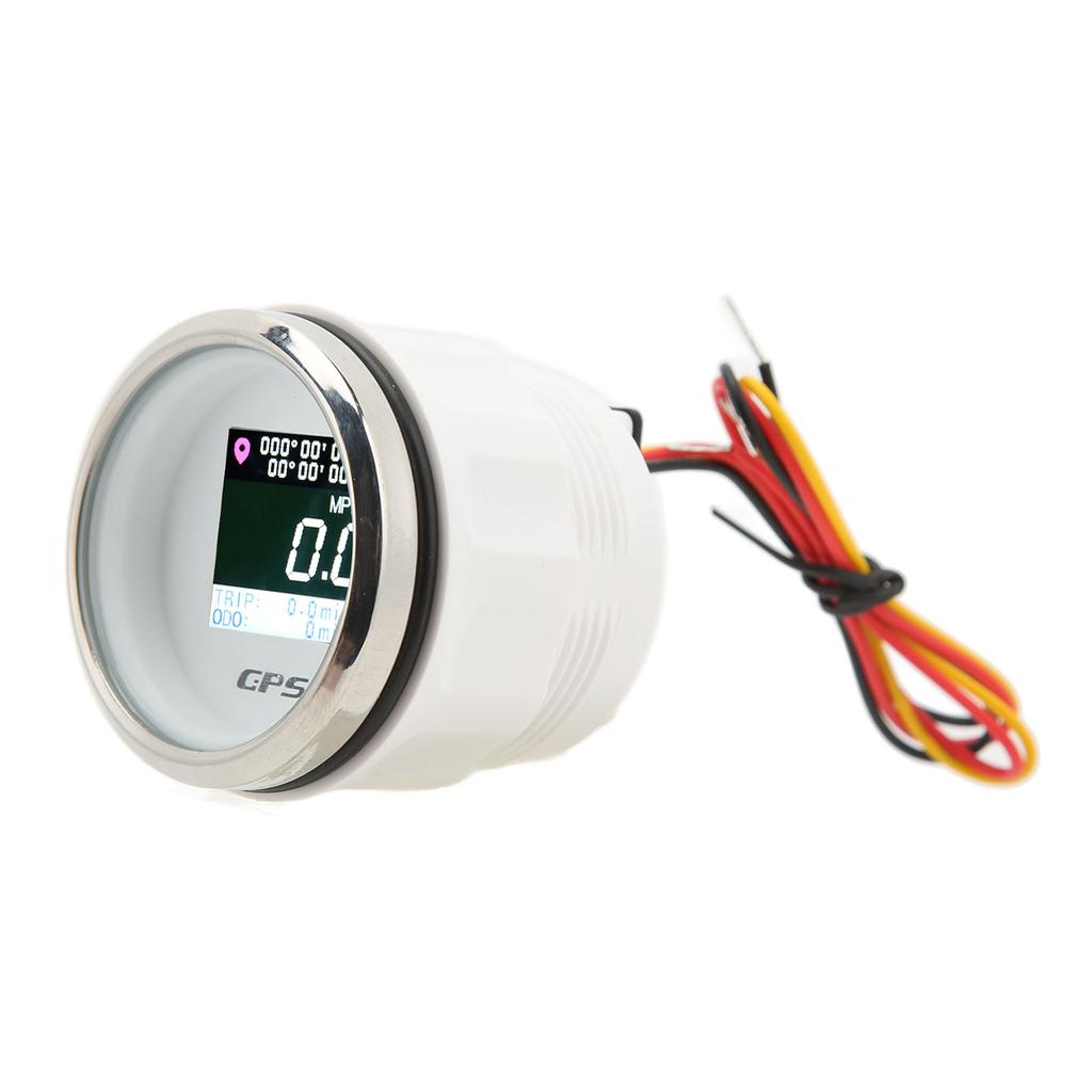52mm GPS Speedometer Odometer DC 9‑32V Mileage IP67 Waterproof Antifog Universal for Boat RV Motorcycle