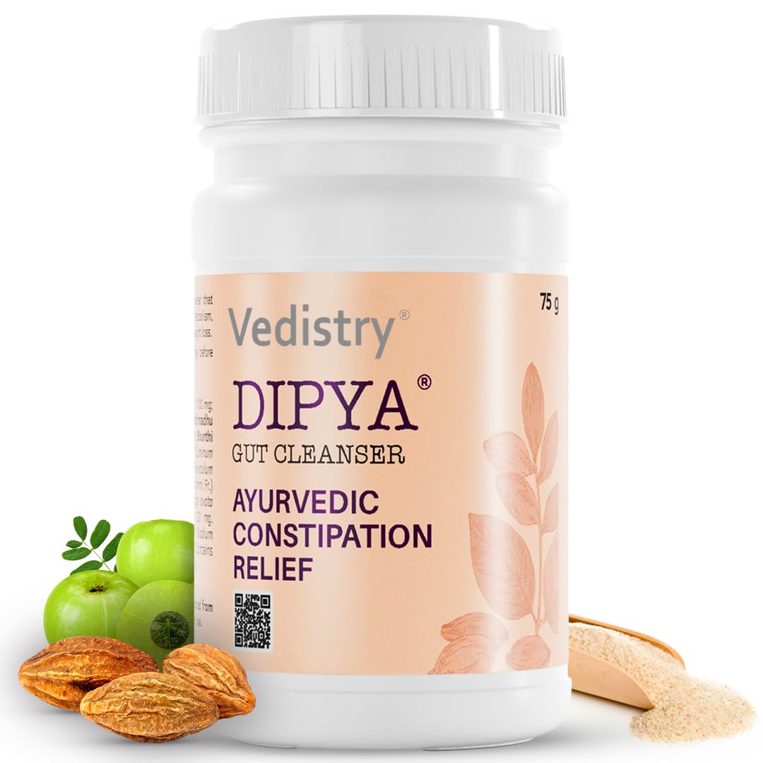 

Dipya Ayurvedic Gut Cleanser 75 Gm Pack of 1 | Natural Digestive Support for Bloating, Gas, Acidity & Daily Gut Health