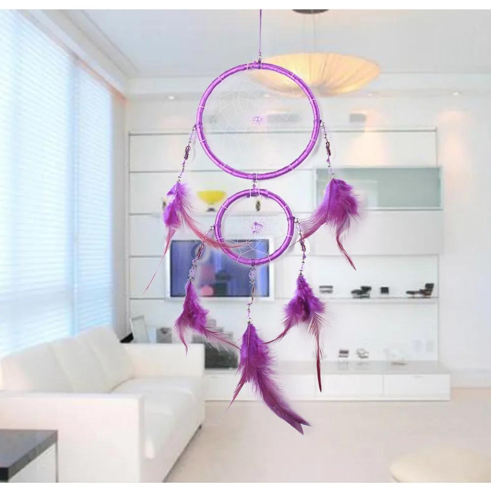 Cattura Sogni con Piuma Decorazione da Appendere alla Parete Ornamento Regalo Campanellino Decorazione Stanza Bambini Regali per Ragazze per Festival