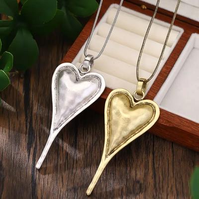 Fashion Valentine's Day Wedding Anniversaries Parties Elegant and Fashionable Jewelry Classic Heart-shaped Pendant Necklace Suitable for Women Retro