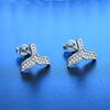 925 Sterling Silver Stud Earrings zircon For Women Fashion Exquisite Student Girlfriend Jewelry AccessoriesGood product