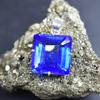 92.4 Ct Natural Blue Topaz Pendant 925 Sterling Silver Square Gemstone CERTIFIED My-358-k