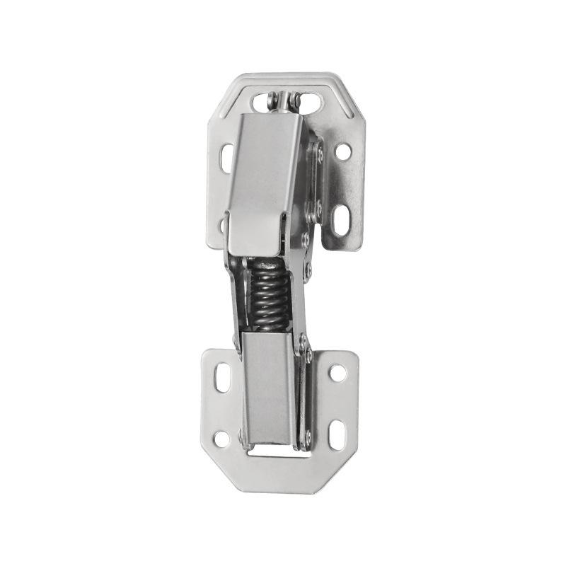 Stainless Steel Soft Close Frog Hinge, 3-4 Inch Thickened Bridge Type, No Slotting, for Cabinet Doors and Mahjong Tables