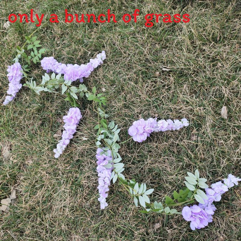 Purple Wisteria Artificial Hanging Flowers For Wedding Decor With Multicolor Options