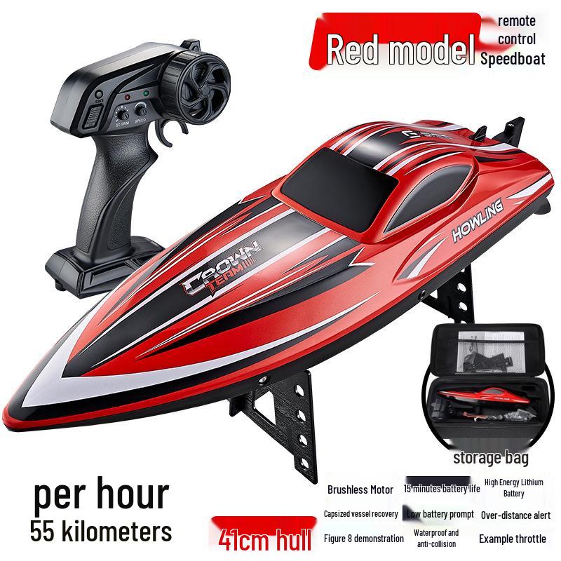 New HJ818PRO Brushless RC Speedboat 2.4G - High-Speed Racing Boat Water Toy for Kids
