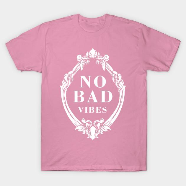 T Shirt Women No Bad Vibes Harajuku Print Kawaii Tshirt Summer Short Sleeve Female T-Shirt Top Tee