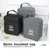 AAAYQ1 Insulated Lunch Bag Thermal Storage Bento Box Cooler Tote Bag For Opel Vectra Zafira Meriva Mokka Grandland Vivaro Antara