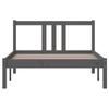 Solid Wood Bed Gray 100 x 200 cm
