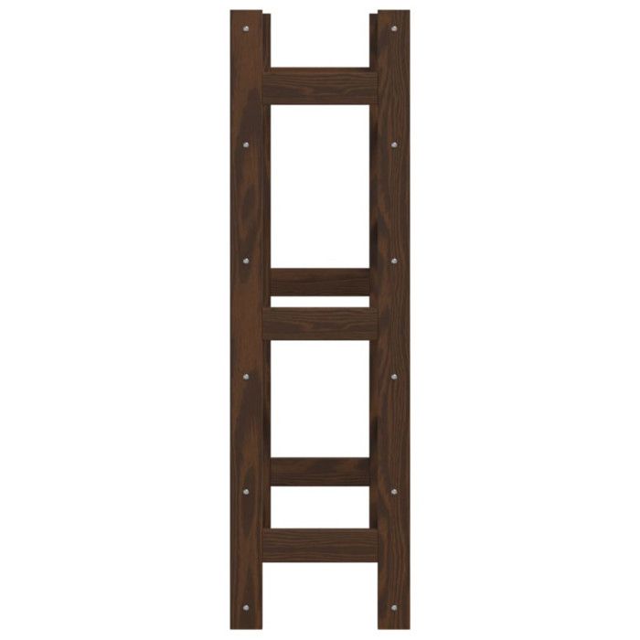 VidaXL Bottle Rack for 30 Bottles Brown Solid Pine Wood 373391