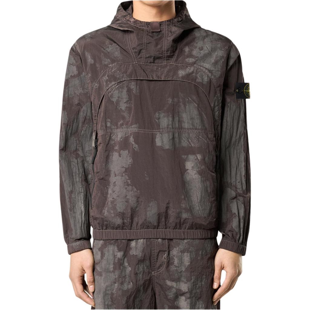Stone Island Camouflage Hooded Long Sleeve Jacket Men jackets Military-Green K1S1512000-06S0A78-V0054