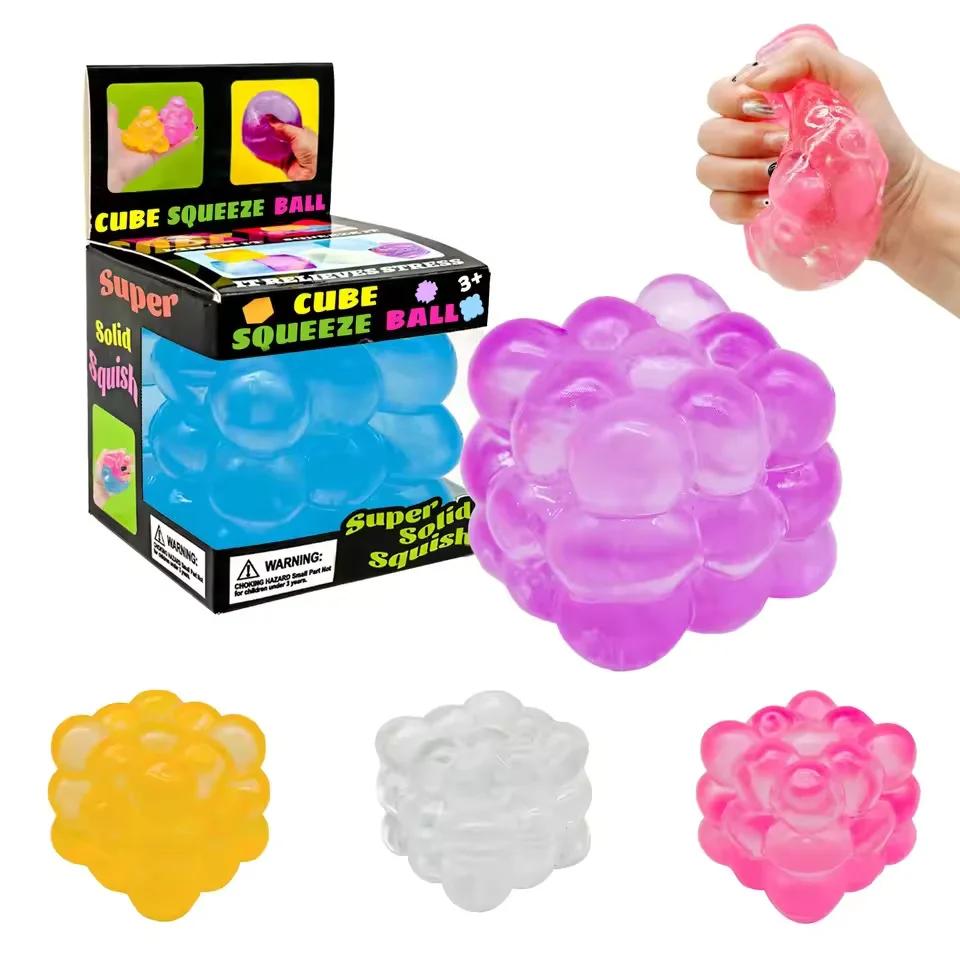 Toys 1Pc New Three-dimensional Candy Kneading Music Adult Stress Relief Squeeze Sensory Decompression Simulation Cube Party Gif