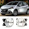 2pcs Car Front Bumper Fog Light Fit for Peugeot 208 2012-2019