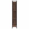 Vidaxl Regał, Brązowy Dąb 79X30X180 Cm Materiał Drewnopochodny I Metal
