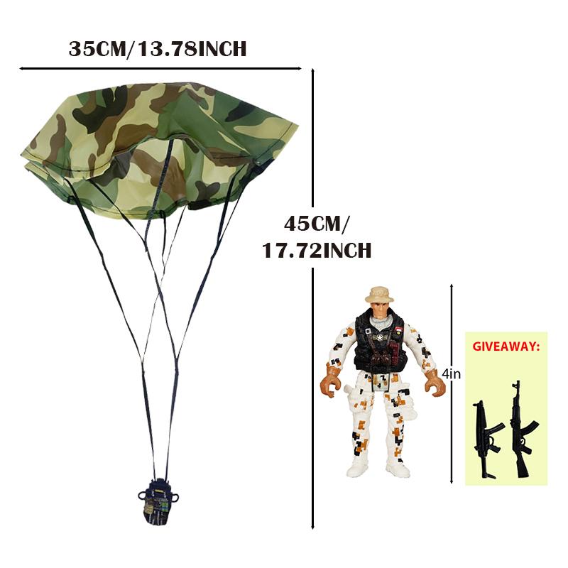Parachute Toy Army Police Military Snow Navy Soldier Action Figure Toy Hand Throwing Kids Game for Boy Children Christmas Gift