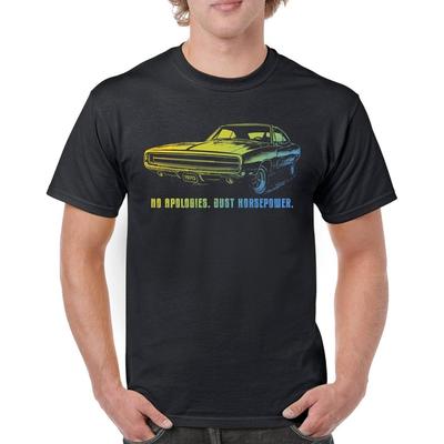 Koszulka męska z licencją Dodge Charger z 1970 roku w stylu vintage, amerykański muscle car