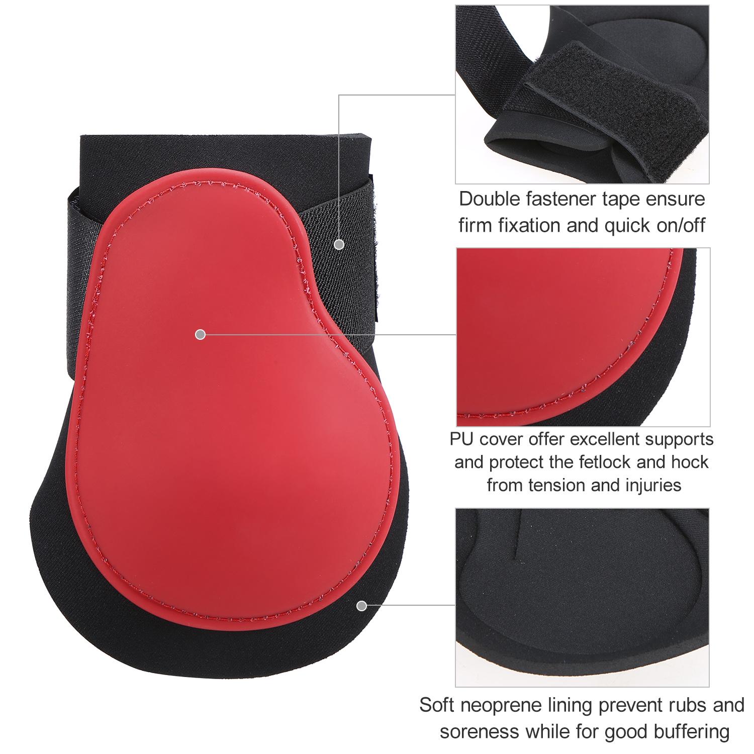 

Регулируемые сапоги для ног лошади, комплект, защита передних ног лошади, задние сапоги из неопрена