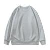 Sudadera con capucha de color liso, forrada de forro polar antipelusas, para Otoño/Invierno 2023, para Hombre y Mujer - Holgada, Cuello Redondo