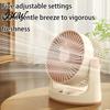 Quiet Office Fan Desktop Air Circulation Fan, 5 Speed Portable USB Desk with 1800mAh Battery Compact & Digital Display, Personal Cooling for