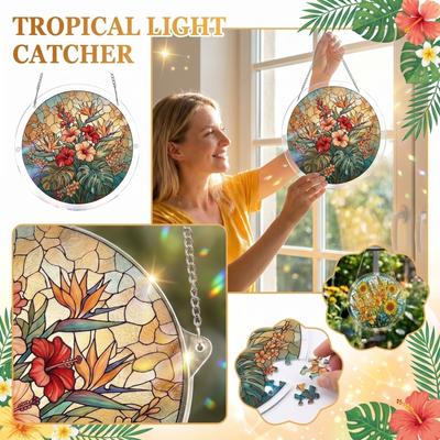 Acrylic Sunshine Catcher Puzzle Hanging Decoration, Wall Art, Home Furnishing, Window Hanging Decoration