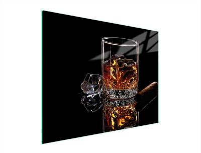 SZKLANA DESKA DO KROJENIA 52x40 WHISKY