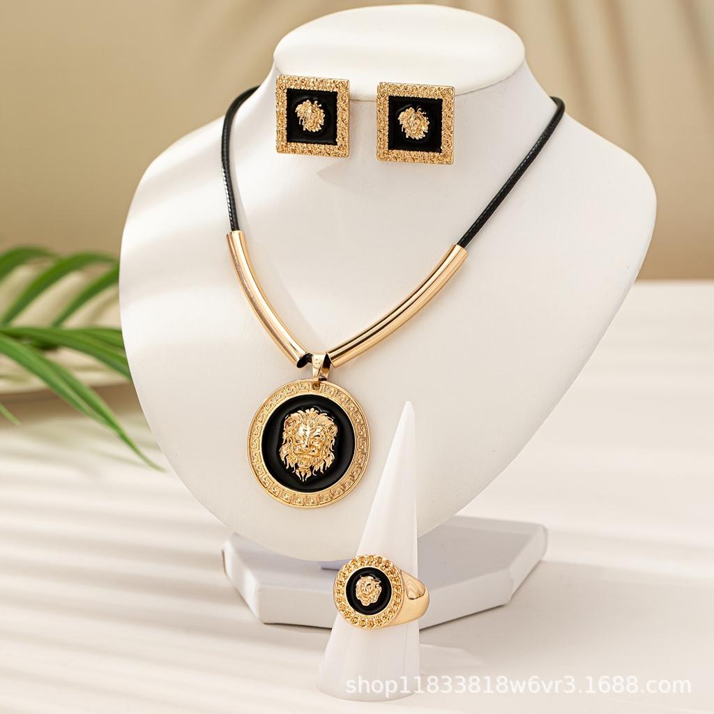 Fashion  Jewelry Set Necklace Earrings Ring  For Women Ladies