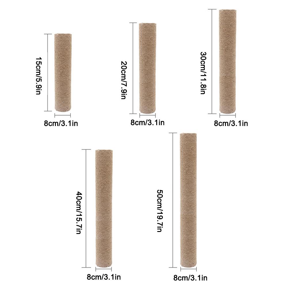 Kattenkrabpaal Kattenboom Sisal Klimrek DIY Vervangpaal Accessoires Kittenspeelgoed Huisdiermeubilair Kittens Krabpaal