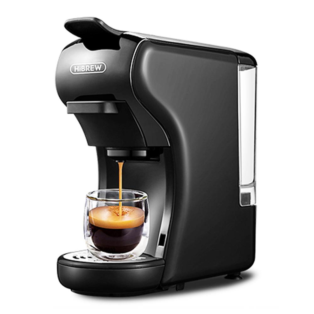 HiBREW H1A 1450W Espresso Coffee Machine, 19 Bar Extraction, Hot/Cold 4-in-1 Multiple Capsule Coffee Maker