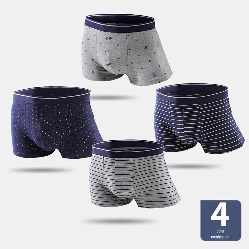 LangSha Men's Cotton Boxer Briefs