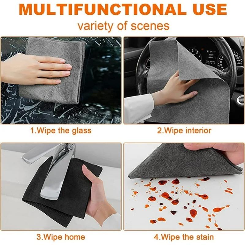 Thickened Magic Cleaning Microfiber Cloth For Kitchen Glass Car ,Glass Clean Towel Reusable Washable Lint-free Cleaning Rags