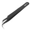 Anti Static Tweezers ESD Stainless Steel Curved Tip HRC40?45 Maintenance Repair Tool