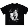 T-shirt in Cotone Unisex con Grafica Ritratto del Cantante Yungblud Moda Estiva 2026 Stile Retro Manica Corta Maglietta Unisex Streetwear