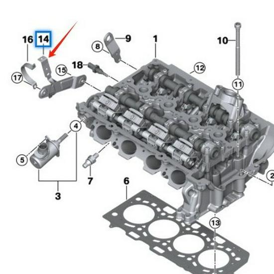 11518625682 Compatible Water Pump Bracket for BMW 3 Series F30/F31 LCI