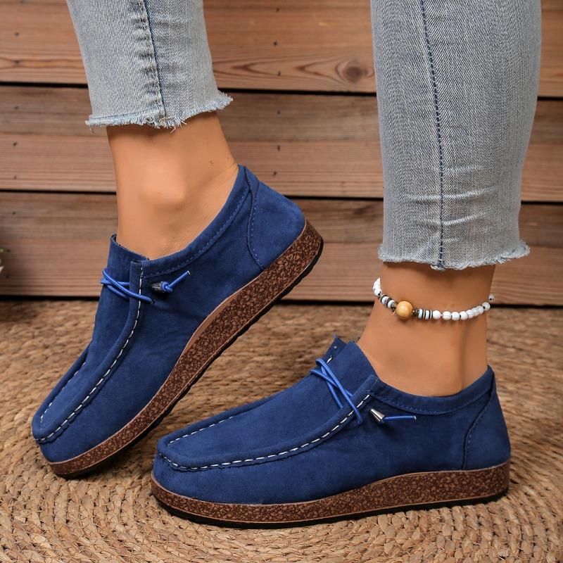 Women's New Large Size Women's Single Shoes New European and American Flat Women's Shoes One Step Casual Sports Shoes