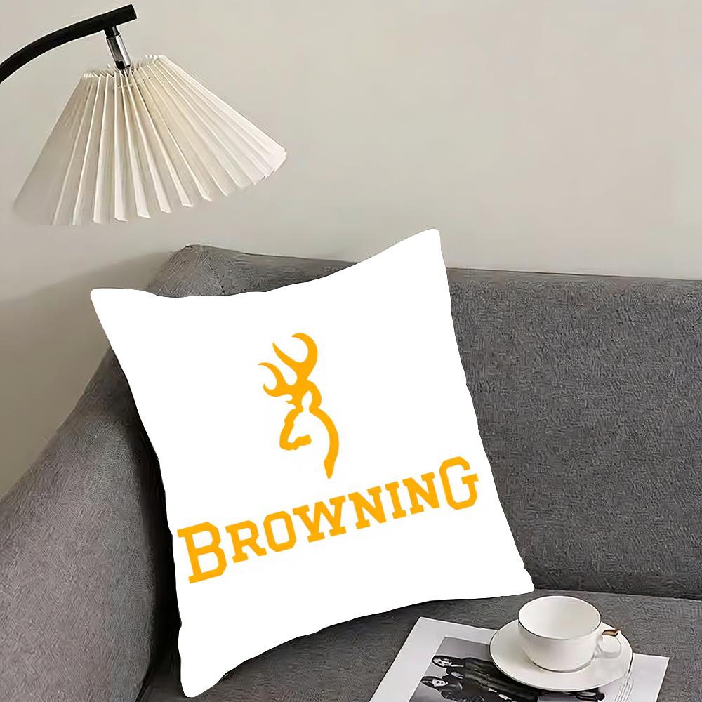 Cool BBrowningG Cushion Cover Pillowcase Ultra Soft Skin Friendly Fabric Cloud Like Comfort  Concealed Zipper