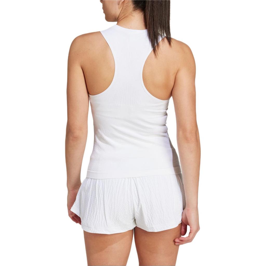 (WMNS) Adidas Tennis Pro AEROREADY Seamless Y-Tank Asia Sizing 'White' Women's IT1836
