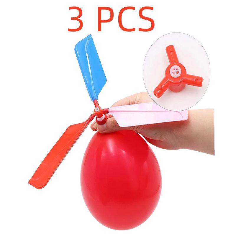 3PCS Helicopter Balloon Portable Outdoor Playing Flying Sports Toy Birthday Party Decorations Kids Gift  Party Supplies