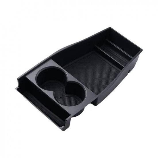 New Armrest Storage Box Cup Holder Organizer Tray Center Console Stowing Tidying