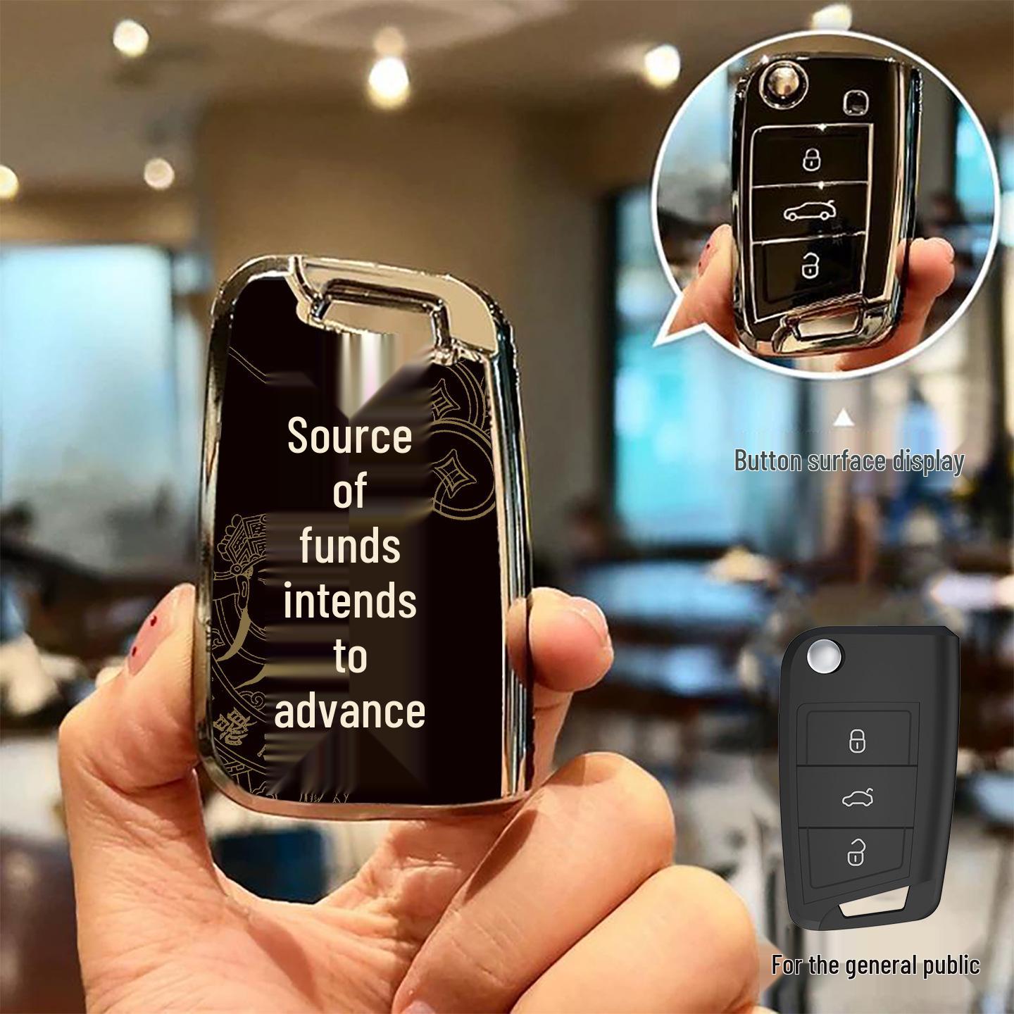 Volkswagen Key Cover for Lavida, New Sagitar, Tharu, Tiguan L, Passat, Bora, Santana, T-Cross