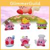 Kirby French Fries Burger Cake Series Pvc Figures Set Of 6 Desktop Car Decorations