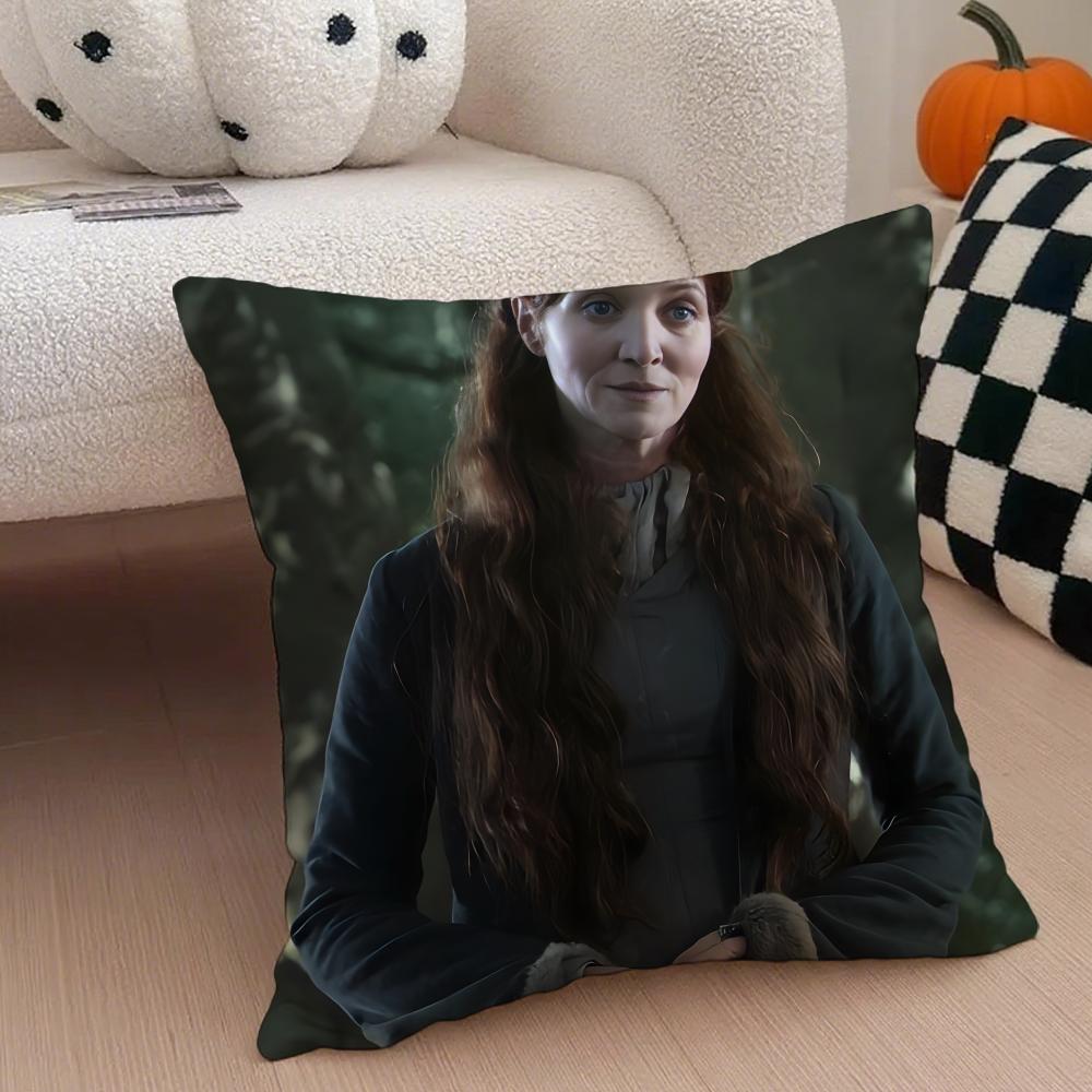 CCatelyn StarkElegant Velvet Cushion Cover Throw Pillow Cover Hidden Button Durable Polyester Chair Cushion